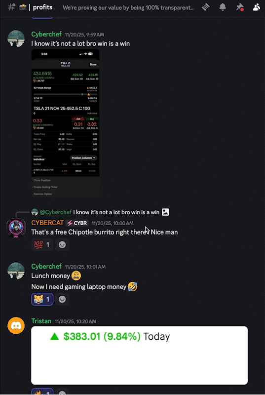 Discord profit scroll